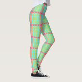 Kariertes farbiges Licht Leggings (Rechts)