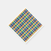 kariertes Farbmuster Serviette (Ecke)