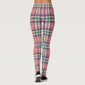 Kariertes Federmuster Leggings (Rückseite)