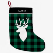 Kariertes, festes Muster Kleiner Weihnachtsstrumpf (Vorderseite)