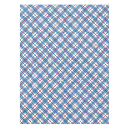Kariertes Filmtablett Rot Blau 4. Juli Tischdecke