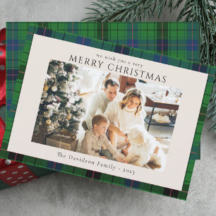 Kariertes Foto Custom Tartan Weihnachten