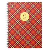 Kariertes Foto-Notebook in Rot und Gelb Notizblock (Vorderseite)