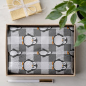 Kariertes Fußball-Muster in Schwarz-weiß und grau Seidenpapier (Geschenk)