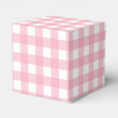 Kariertes Gastgeschenk Pink Gingham Geschenkschachtel (Rückseite)