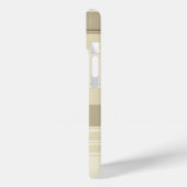 Kariertes Gehäuse für Beige und Braun Case-Mate iPhone Hülle (Rückseite / Links)
