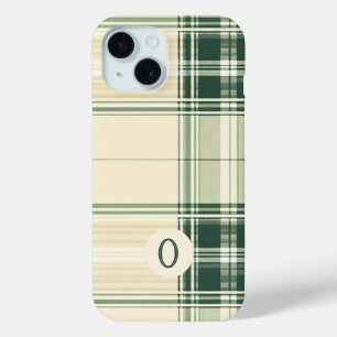Kariertes Gehäuse für Grün und Creme Case-Mate iPhone Hülle