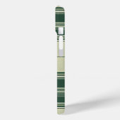 Kariertes Gehäuse für Grün und Creme Case-Mate iPhone Hülle (Rückseite / Links)