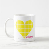 Kariertes Gelb 2 Kaffeetasse (Links)