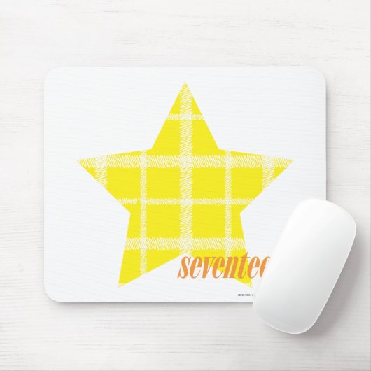 Kariertes Gelb 4 Mousepad (Mit Mouse)
