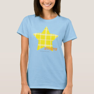Kariertes Gelb 4 T-Shirt