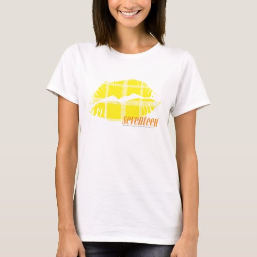 Kariertes Gelb T-Shirt (Vorderseite)