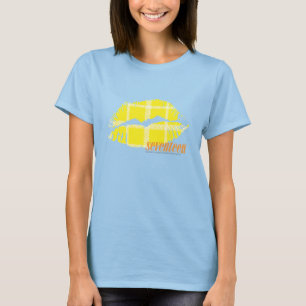 Kariertes Gelb T-Shirt
