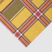 kariertes gelbes Gewebe Seidenpapier (Detail)