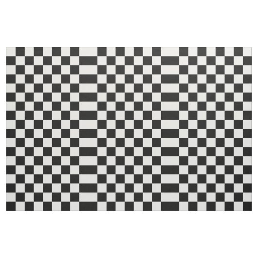 Kariertes geometrisches Schwarzweiss-Gewebe Stoff (Yard (91,4 cm))