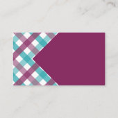 Kariertes Geschäft, 3,5" x 2,0", 100 Satz Visitenkarte (Rückseite)