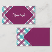 Kariertes Geschäft, 3,5" x 2,0", 100 Satz Visitenkarte (Vorne/Hinten)