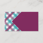 Kariertes Geschäft, 3,5" x 2,0", 100 Satz Visitenkarte (Rückseite)