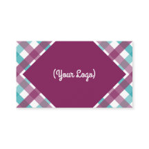 Kariertes Geschäft, 3,5" x 2,0", 100 Satz