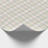 Kariertes Geschenkpapier mit Schleifen (Ecke)
