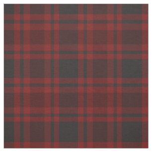 Kariertes Gewebe aus rotem und grauem Tartan  Stoff
