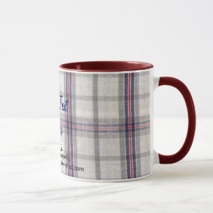 Kariertes Gewebe, Ihr Text hier Tasse