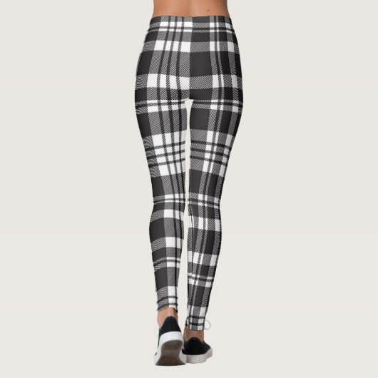 Kariertes Gewebe Leggings (Rückseite)