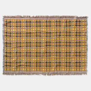 Kariertes Gewebe Textur Braune Streifen-52628 Decke