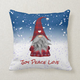 Kariertes Gnome Kissen