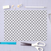 Kariertes Grau und Weiß Seidenpapier (Handwerk)