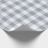 Kariertes, graues und weißes Buffalo Geschenkpapier (Ecke)