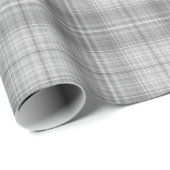 kariertes Graumuster Geschenkpapier (Rolleneckpunkt)