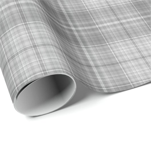 kariertes Graumuster Geschenkpapier (Rolleneckpunkt)
