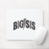 Kariertes großes Schwester-Schwester-Ankündigung B Mousepad (Mit Mouse)