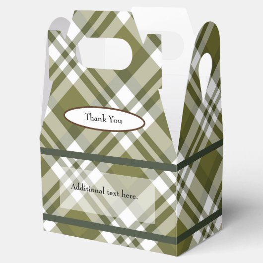 Kariertes Grün für jeden Anlass Geschenkschachtel (Geöffnet)