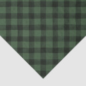 Kariertes, grün und schwarz gefärbtes Buffalo | Seidenpapier (Ausschnitt)