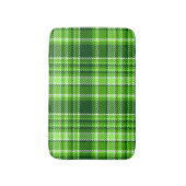Kariertes grüne Farbmuster Badematte (Vorderseite Vertikal)