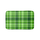 Kariertes grüne Farbmuster Badematte (Vorderseite)