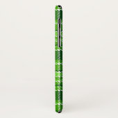 Kariertes grüne Farbmuster Case-Mate iPhone Hülle (Hinten/Links)