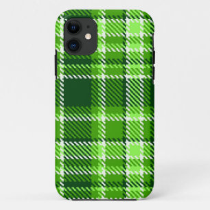 Kariertes grüne Farbmuster Case-Mate iPhone Hülle