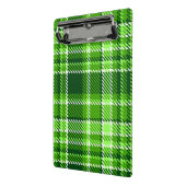 Kariertes grüne Farbmuster Mini Klemmbrett (Gewinkelt2)