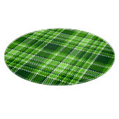 Kariertes grüne Farbmuster Schneidebrett (Ecke)