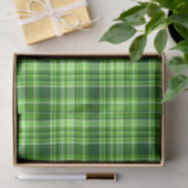 Kariertes grüne Farbmuster Seidenpapier (Geschenk)