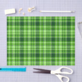 Kariertes grüne Farbmuster Seidenpapier (Handwerk)