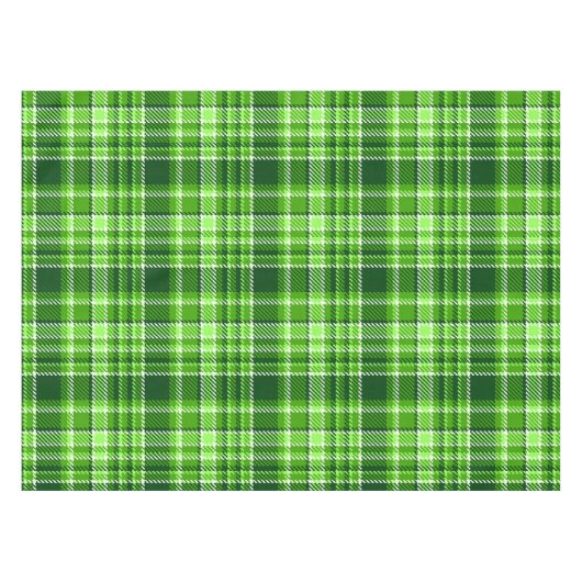 Kariertes grüne Farbmuster Tischdecke (Vorderseite (Horizontal))