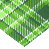 Kariertes grüne Farbmuster Tischdecke (Schrägansicht)