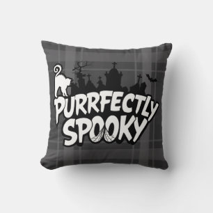 Kariertes Halloween Kissen