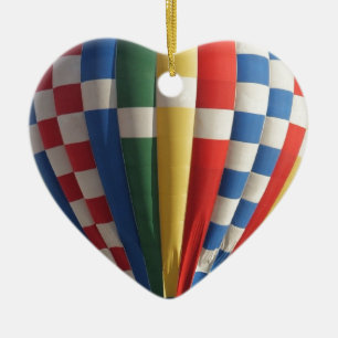 Kariertes Heißluft-Ballon-New Mexiko Keramikornament