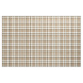 Kariertes, hellbraunes Tan und weiße Stoffe (Fat Quarter (45,7 x 55,9 cm))