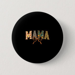 Kariertes Herbst Mama Button